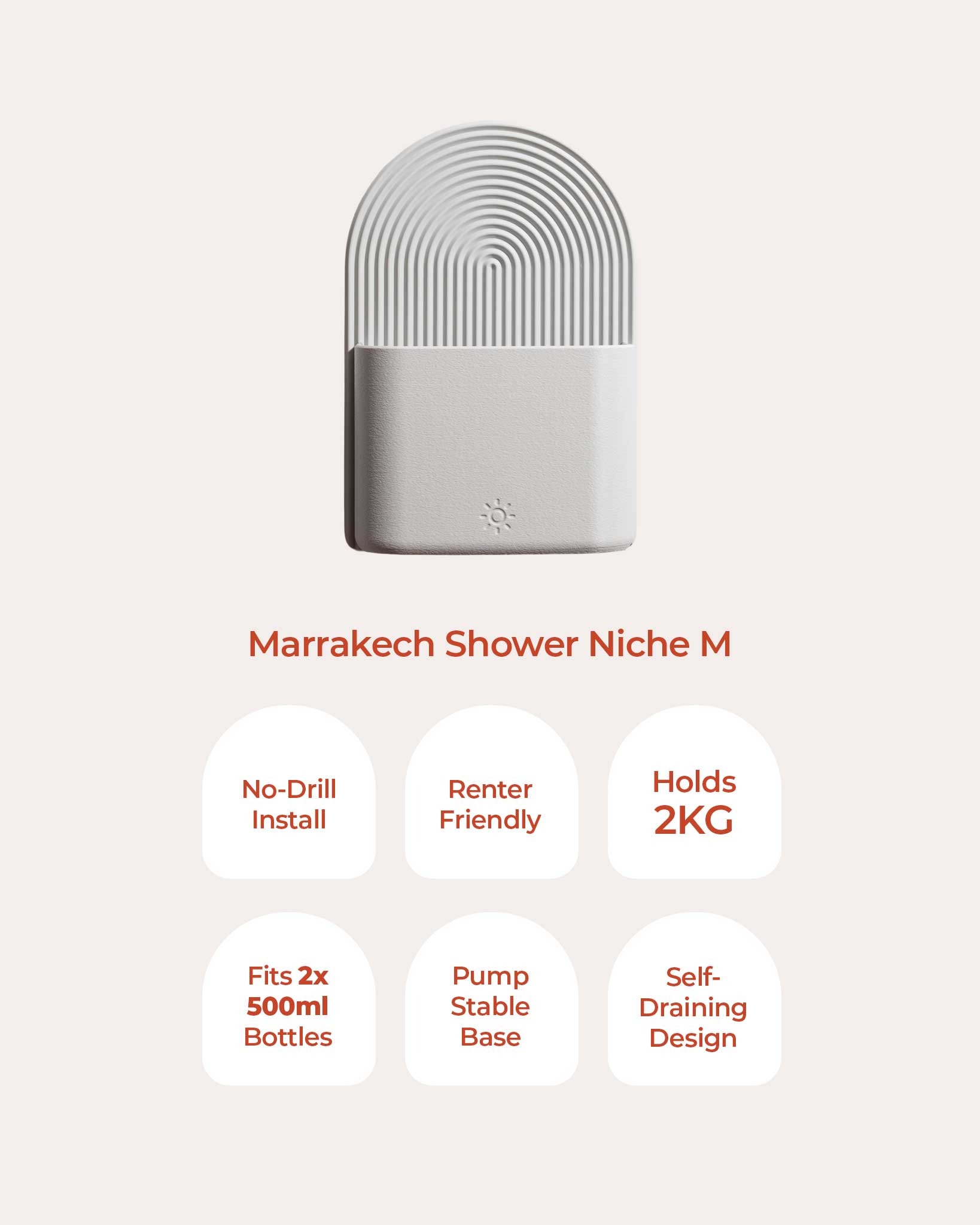 Marrakech Shower Niche M